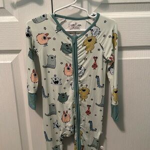 Caden lane monster mash 12-18 m zip one piece nwt